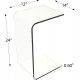 Clear Acrylic Desk-Multipurpose Modern Furniture for Use as Lap, Coffee, Side or End Table in Living Rooms and Offices, 24" Tall,