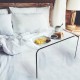 Clear Acrylic Desk-Multipurpose Modern Furniture for Use as Lap, Coffee, Side or End Table in Living Rooms and Offices, 24" Tall,