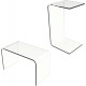 Clear Acrylic Desk-Multipurpose Modern Furniture for Use as Lap, Coffee, Side or End Table in Living Rooms and Offices, 24" Tall,