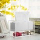 Clear Acrylic Cosmetic Organizer with Pull Out Makeup Storage Drawer with Tissue Box Dispenser