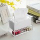 Clear Acrylic Cosmetic Organizer with Pull Out Makeup Storage Drawer with Tissue Box Dispenser
