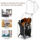 Clear Acrylic Makeup Brush Organizer, Brush & Eyebrow Pencil Cosmetic Holder, Dustproof 