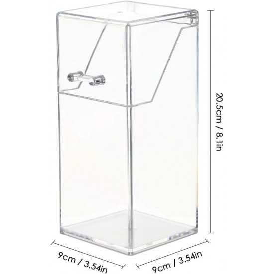 Clear Acrylic Makeup Brush Organizer, Brush & Eyebrow Pencil Cosmetic Holder, Dustproof 