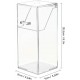 Clear Acrylic Makeup Brush Organizer, Brush & Eyebrow Pencil Cosmetic Holder, Dustproof 