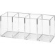 Clear Acrylic Makeup Organiser , Cosmetic Display Case, Storage Holder Makeup Box (4 compartments)
