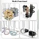 Clear Acrylic Scrunchie Holder, Hair Ties Display stand, Hair Accessories Organizer for Claw Clip Bracelets Bangle Watches