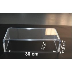 Clear Acrylic Monitor Stand 12mm thickness,(30x20x11 cm) Computer Monitor Riser for Laptop, TV, Stand Riser for Home,Office