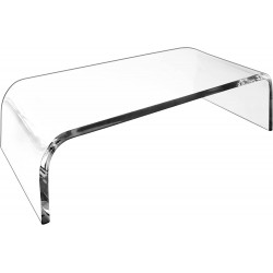 Clear Acrylic Monitor Stand 12mm thickness,(30x20x11 cm) Computer Monitor Riser for Laptop, TV, Stand Riser for Home,Office