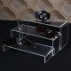 Acrylic Display Riser 3 units (21x22x23.5cm) 4mm Thickness, Lightweight & Transparent , polished edges ,in Different Sizes- Ideal for Trophies, Showpieces, Cupcake Holder & Candy Bar