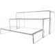 Acrylic Display Riser 3 units (21x22x23.5cm) 4mm Thickness, Lightweight & Transparent , polished edges ,in Different Sizes- Ideal for Trophies, Showpieces, Cupcake Holder & Candy Bar