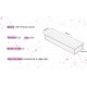 Clear Acrylic Long Rectangular Flower Vase (40x10x6cm), Floral Arrangements Decorative Centerpiece for Wedding Dining Table Vase for Home Decoration