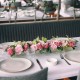 Clear Acrylic Long Rectangular Flower Vase (40x10x6cm), Floral Arrangements Decorative Centerpiece for Wedding Dining Table Vase for Home Decoration