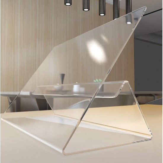 Acrylic Cookbook Holder, Kitchen Recipe Holder Easy for Viewing Cookbooks (32x14x26cm) 