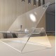 Acrylic Cookbook Holder, Kitchen Recipe Holder Easy for Viewing Cookbooks (32x14x26cm) 