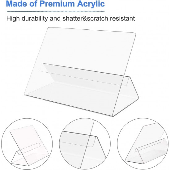 Acrylic Cookbook Holder, Kitchen Recipe Holder Easy for Viewing Cookbooks (32x14x26cm) 