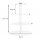 4 Tier Round Clear Acrylic Cupcake Stand, Premium Cupcake Holder, Acrylic Cupcake Tower Display Candy Bar Party Décor