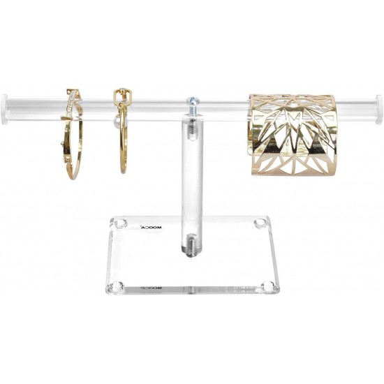 T-Shape Clear Acrylic Jewelry Holder & Organizer