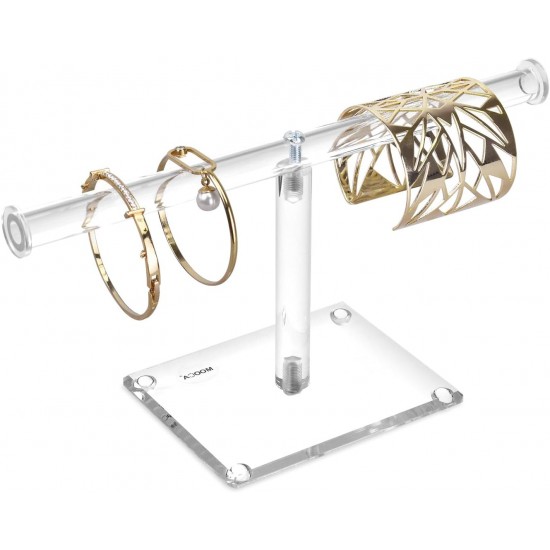T-Shape Clear Acrylic Jewelry Holder & Organizer