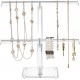 T-Shape Clear Acrylic Jewelry Holder & Organizer (2 Tiers)