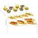 Clear Acrylic Display Risers Stand For appetizers and desserts (3 Units) 