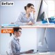 Clear Acrylic Monitor Stand Riser, 20.5'' Computer Monitor Stand for Laptop PC Printer Computer Riser