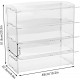 Acrylic Display Pastry Cabinet, Clear Perspex, for Display Cupcakes Donuts Candy Pastries (4 Tier)