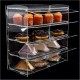 Acrylic Display Pastry Cabinet, Clear Perspex, for Display Cupcakes Donuts Candy Pastries (4 Tier)