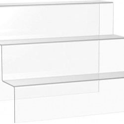 Clear Acrylic Riser Display Shelf 3-layer Countertop Cake Cupcakes Organizer Holder 30cm