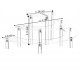 Half Moon Shape Clear Acrylic Display Stand - 3 Tier Stand - Candy Holder for Display or Collections