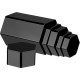 Hexagonal Acrylic Display Stand Riser for Accessories Jewelry ,Showcase (6 Sizes) (Black)