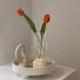 Modern Acrylic Flower Vase with Geometric Design suitable for Home, Office & Wedding Centerpieces