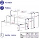 Clear Acrylic Candy and Cupcake Display Riser, suitable for Parties and Special Occasions (6 pieces)