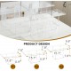 Clear Acrylic Dessert Table Display Set, Dessert Display Stands Buffet Risers for Cupcakes Dessert Pastry Food Fruit Candy Treat for Wedding Birthday Party (5 Pack)