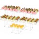 Clear Acrylic Dessert Table Display Set, Dessert Display Stands Buffet Risers for Cupcakes Dessert Pastry Food Fruit Candy Treat for Wedding Birthday Party (5 Pack)