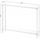 Clear Acrylic Narrow Console Table for Entryway Cylindrical Legs, Skinny Entry Table for Sofa, Foyer, Hallway, Living Room, Modern, 2-Tier