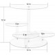 Clear Acrylic Cupcake Tower Stand, 4 Tier Stand with Tiered Tray Decor, Cupcake Display Stand Dessert and Pastry Holder for Birthday Baby Shower, Wedding, Christmas and Tea Party