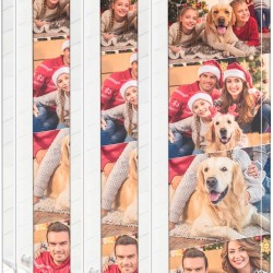 Double sided clear acrylic magnetic photo frame Display Stand (2 x 6 inch)(3 pack)