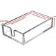 Acrylic Guest Towel Napkin Holder, Clear Bathroom Paper Hand Towels Storage Tray Modern Buffet Napkin paper tissues Holders For Kitchen or Dining Room,(22x10x7)cm,8mm