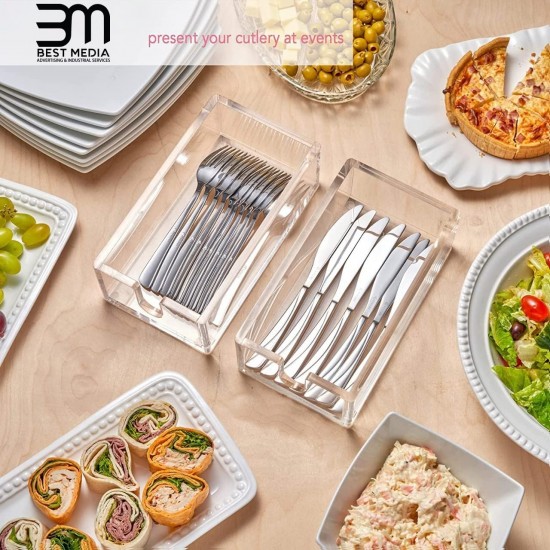 Acrylic Guest Towel Napkin Holder, Clear Bathroom Paper Hand Towels Storage Tray Modern Buffet Napkin paper tissues Holders For Kitchen or Dining Room,(22x10x7)cm,8mm