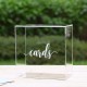 Clear Acrylic Wedding Card Box with Slot, Large (25x25x14cm)  Wedding Receptions Wishing Well Money Box, Birthdays, Memory Box