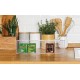 Clear Acrylic Tea Bag Organizer with Hinged Lid (35x10x8 cm), 5 Compartment