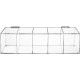 Clear Acrylic Tea Bag Organizer with Hinged Lid (35x10x8 cm), 5 Compartment