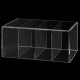 Clear Acrylic Coffee Pod organizer, 4 Compartments and Hinged Lid