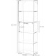 Clear Acrylic Wall Mounted Sunglasses Eyewear Organizer Storage (22 inch)(5 Slot)