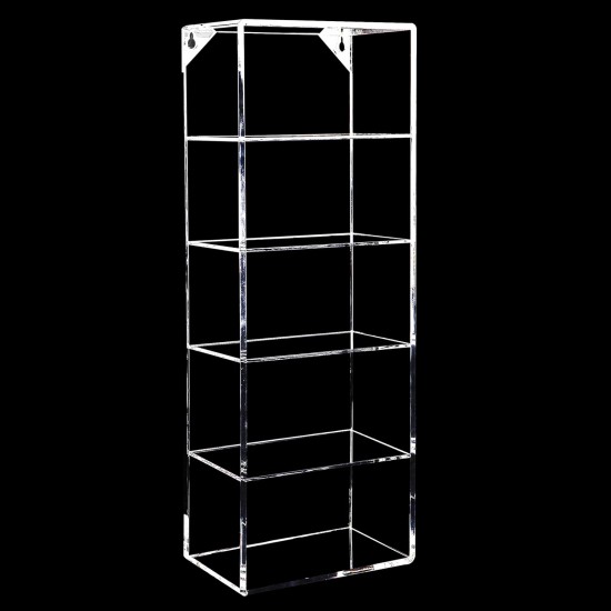 Clear Acrylic Wall Mounted Sunglasses Eyewear Organizer Storage (22 inch)(5 Slot)