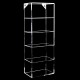 Clear Acrylic Wall Mounted Sunglasses Eyewear Organizer Storage (22 inch)(5 Slot)