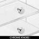 Clear acrylic glasses organizer, Storage Boxes for Glasses (2 Pack)(2 Drawers)