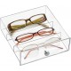 Clear acrylic glasses organizer, Storage Boxes for Glasses (2 Pack)(2 Drawers)