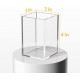 Clear Acrylic Pen Holder ,Desktop Pencil Cup Organizer for Office Desk Accessory (2 Pack)