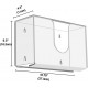 Clear Acrylic Wall Mounted Paper Hand Towel Dispenser Perfect for Kitchen, Bathroom, Restaurants